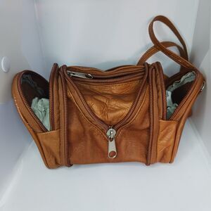 Convertible Tiny Purse Leather 3 Pocket Bag Purse